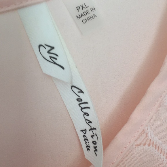 NY Collection Blush Pink Blouse NWOT - Picture 4 of 5